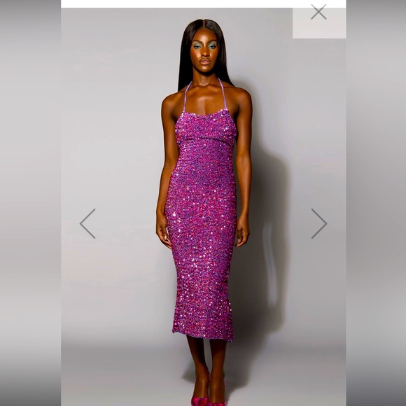 Akira iridescent sequin maxi dress - Picture 1 of 10